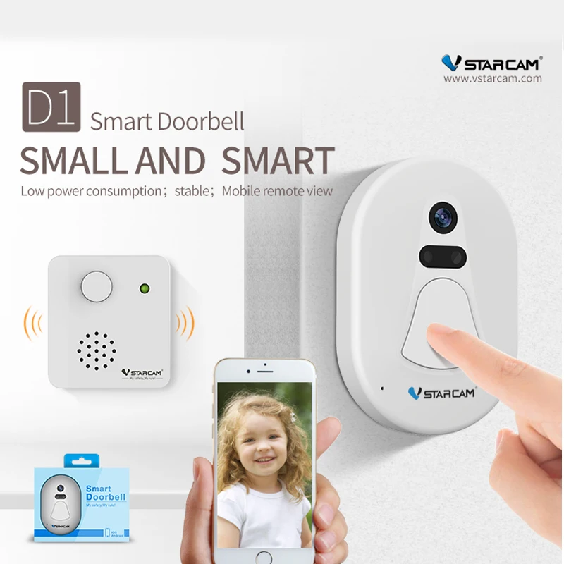 

Vstarcam D1 wifi doorbell camera wireless wifi Free Cloud Storage night vision video intercom