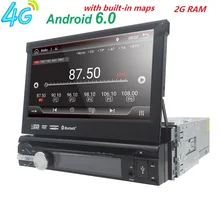 7 Inch 1 Din Quad Core RAM 2GB Android 6.0 Tablet PC Car DVD GPS For Universal car Radio With 4G WiFi Stereo Radio SWC Free Maps