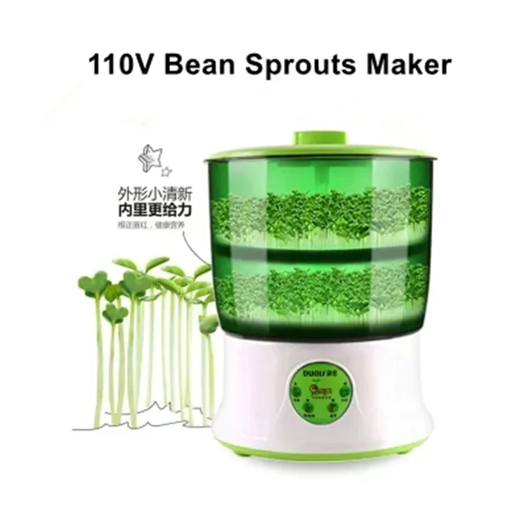 110V/220V Digital Intelligent bean sprouts maker household 2 layer large capacity germination