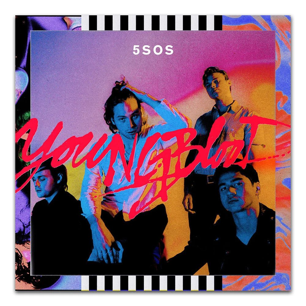 TX095 5 Seconds of Summer Youngblood 2018 чехол для музыкального браслета в стиле панк 24x24 &quotA3 A4