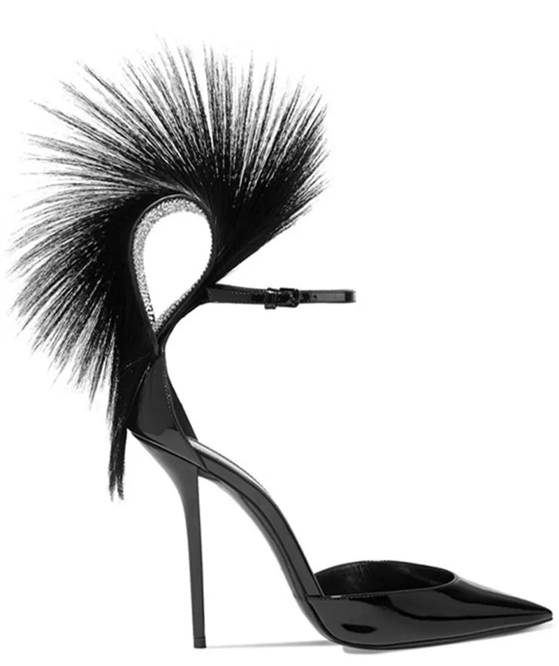 Fashion-design-women-catwalk-shoes-sexy-pointed-toe-feather-stiletto-pumps-ankle-strap-thin-high-heels (2)