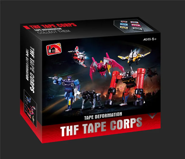

G1 THF Transformation Soundwave Six Tape Troop - Mindwipe Rumble Frenzy Ravage Laserbeak Buzzsaw Limit KO Figure Robot Toys