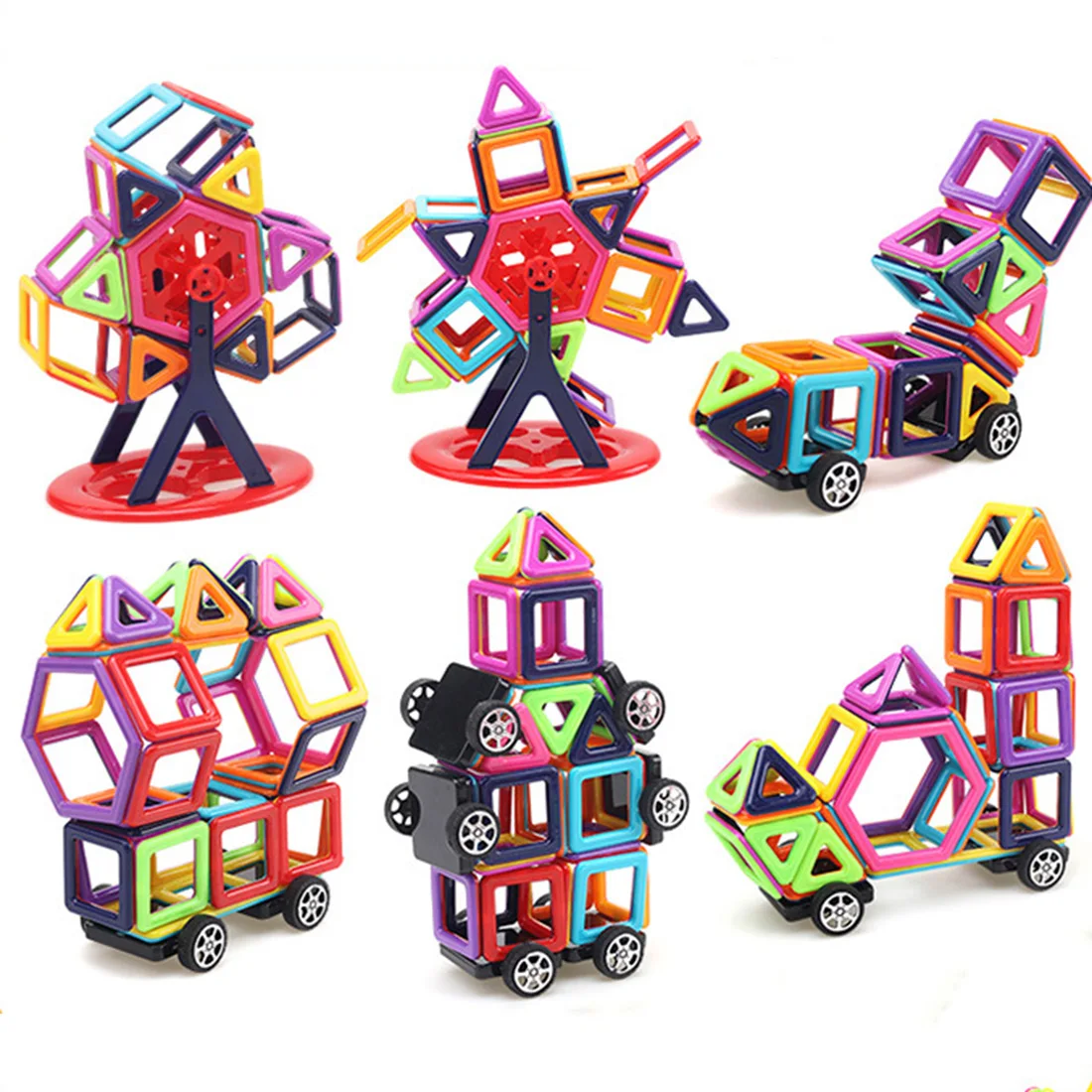 

95Pcs Children Science Learning Educational Magnet Piece Toy Set Standard Version Model Building Kit Kids Early Development Toys