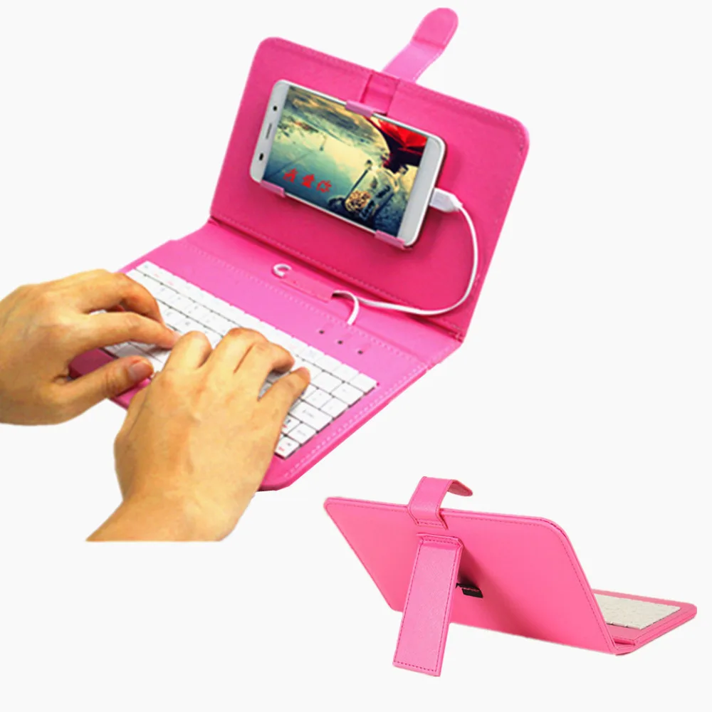 Keyboard Phone Bag Case for Xiaomi Mi5 Huawei P8 Lite Meizu USB Holder