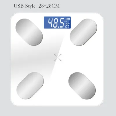 Весы для тела и жира, умный электронный светодиодный весы для ванной, Bluetooth, приложение для Android/IOS, xiaomi mi 2 USB - Цвет: 13