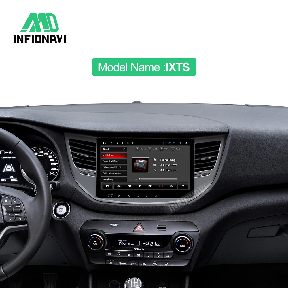 Sale android 8.1 car dvd for Hyundai Tucson/ ix35 2016 2017 gps navigation radio video stereo multimedia player octa core IPS screen 1