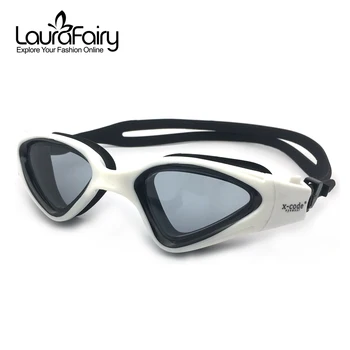 

Laura Fairy Unisex Inverted Triangle Design Swim Glasses Color Block Plating Waterproof Swim Glass Anti-sand Goggles 2019