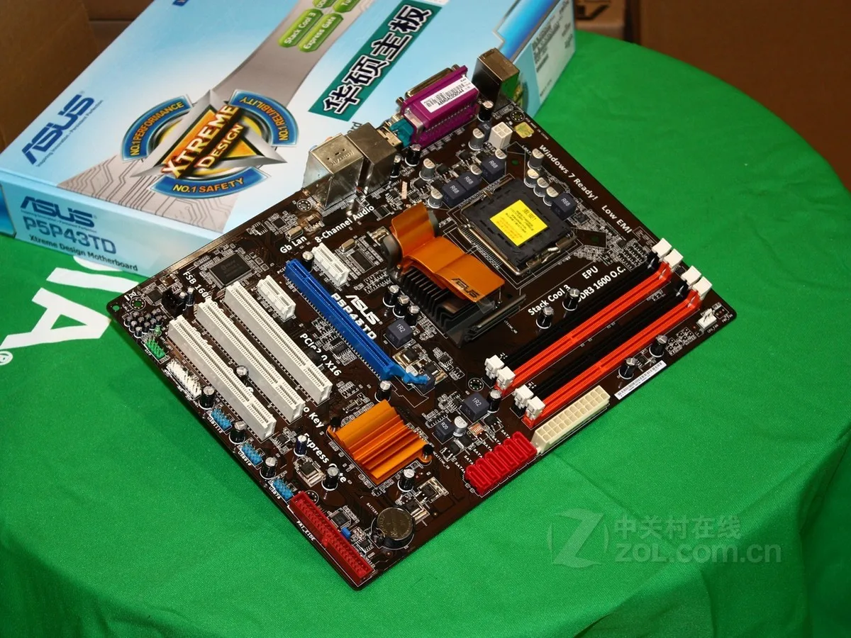 Материнская плата Asus P5P43TD для настольных ПК P43 Socket LGA 775 Q8200 Q8300 DDR3 16G ATX UEFI биос оригинальная б/у материнская плата в продаже