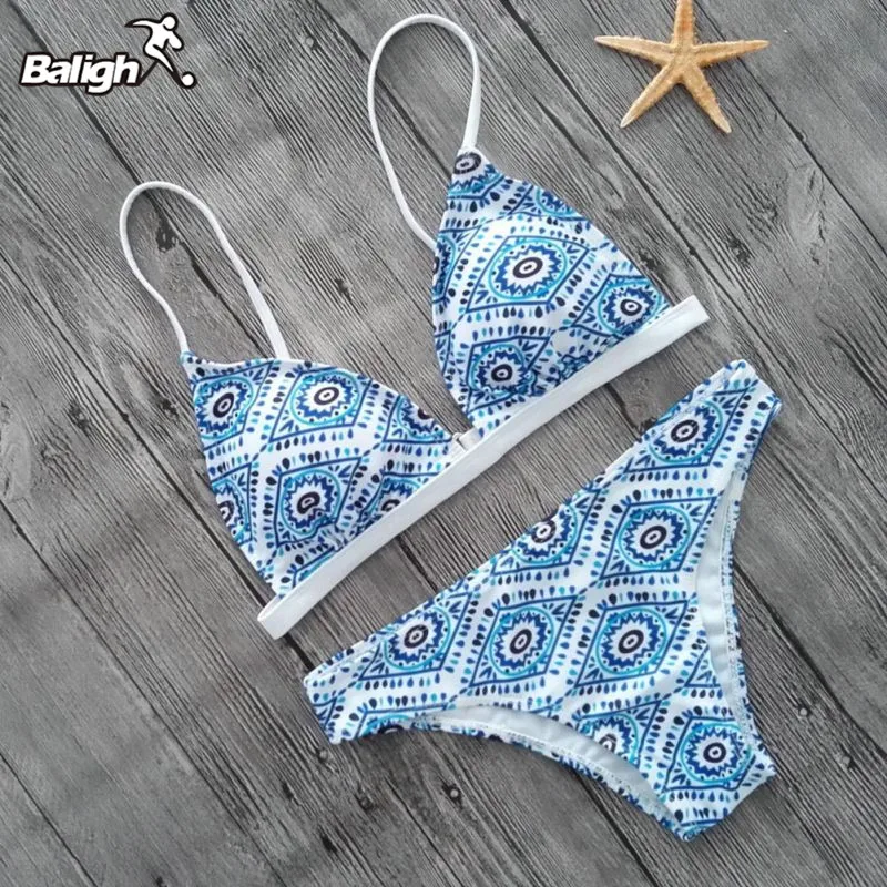 

Bikini 2018 bathing suit women tankini Swimsuit Push Up Swimwear Female Bandeau Brazilian Bikini Set Printed Beach Bathing Suit
