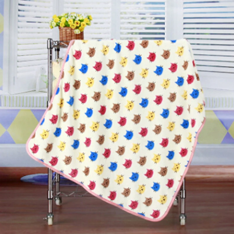 Animal Printed Cat Baby Large Gauze Cotton Swaddling Jacquard Children