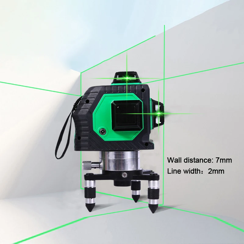 

8/12Lines 3D Laser Level Self-Leveling 360 Degree Horizontal and Vertical Cross Super Powerful Red Laser Beam Line Meter