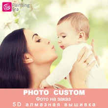 Эра 5D DIY Полная алмазная живопись для фото на заказ, мозаика алмаз с набор со стразами, 3D Алмазная вышивка, Рождественский подарок