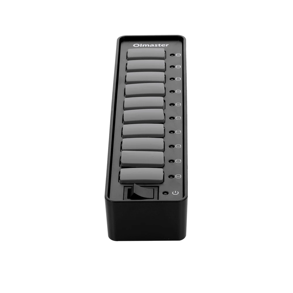 OImaster 10 портов USB 3,0 концентратор 5 Гбит/с высокоскоростной концентратор Быстрая зарядка usb-хаб 3,0 разветвитель для Macbook настольный компьютер