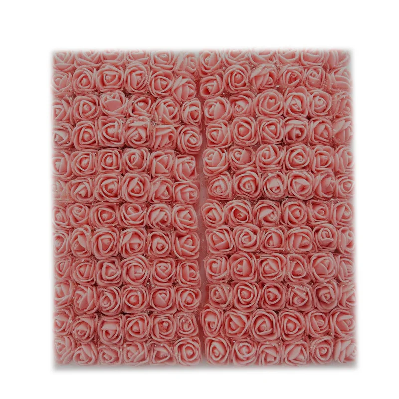 144 шт 2 см мини дешевые розы из пенопласта поддельные цветы Decora Скрапбукинг Diy ВЕНОК Подарочная коробка искусственный цветок букет для дома свадьбы