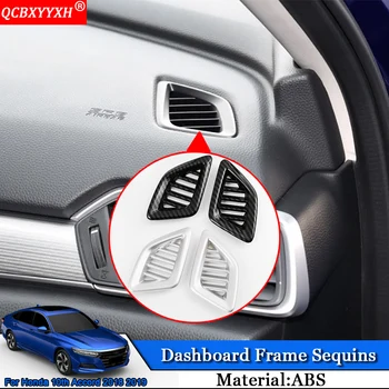 

QCBXYYXH Car-styling Car Dashboard Frame Air Conditioning Outle Cover Sequins Auto Accessories For Honda 10th Accord 2018 2019