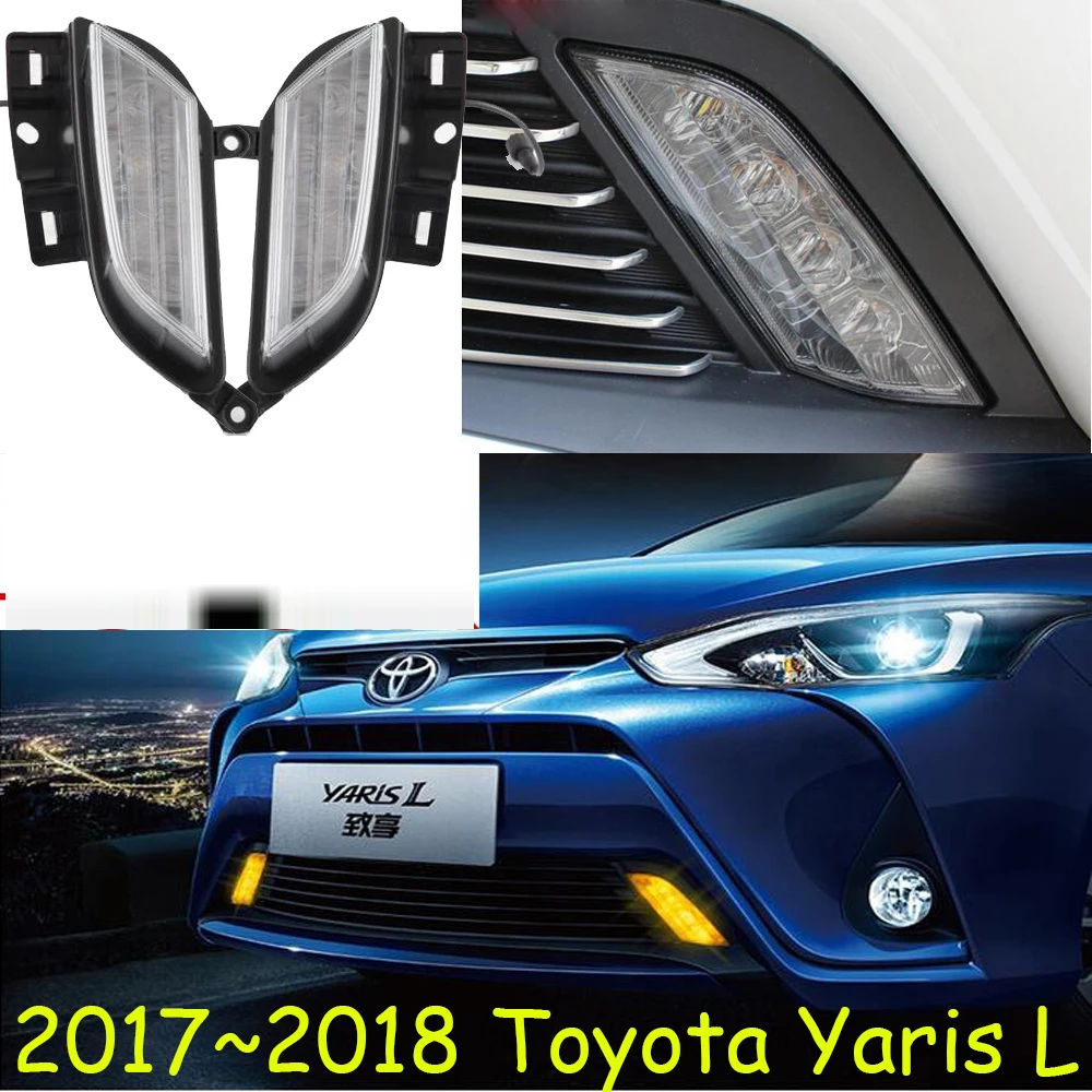 LED 2017 ~ 2018 yearis L дневной свет туман фар Vios corolla Camry Hiace Тундра Сиена Yaris | Автомобили и