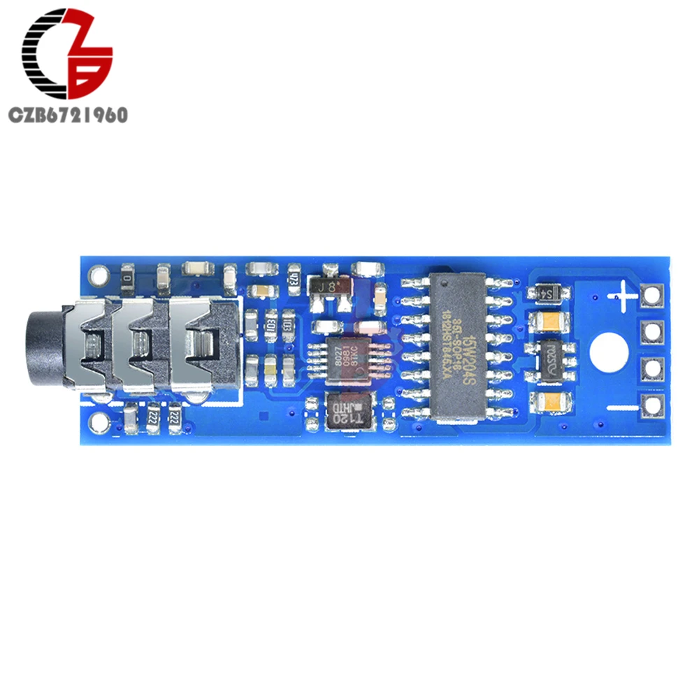 Цифровой стерео fm-передатчик модуль DC 3 V-6 V 76-108MHz фазовая Блокировка петли беспроводной FM радио MCU с микрофоном аудио интерфейс