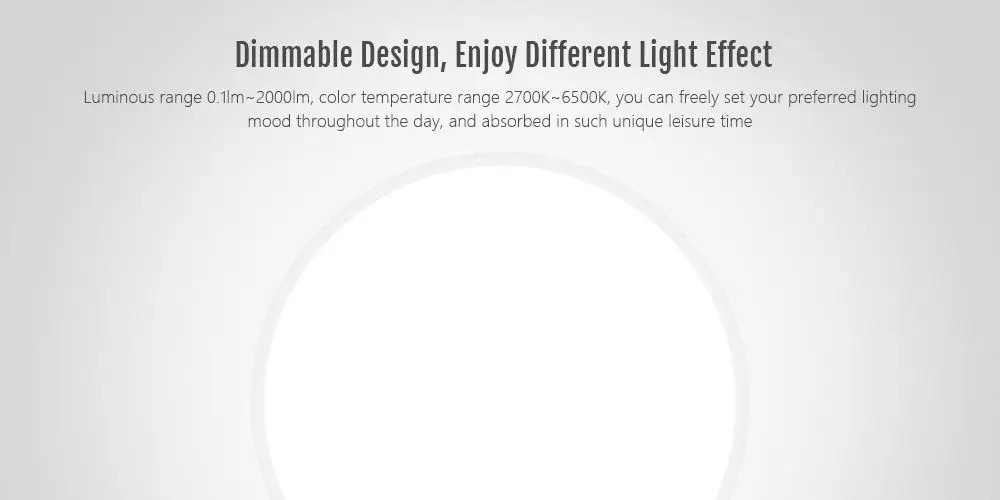 Yeelight YLXD01YL Intelligent LED Ceiling Lamp Dust Resistance Wireless Dimming Support Google Home 320 28W AC 220V