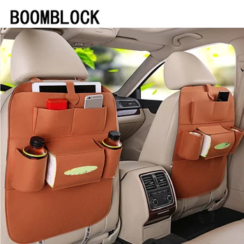 

1Pcs Car styling Rear seat storage bag for VW Polo Jetta Toyota Corolla Mercedes W203 Saab Renault Dacia Duster Accessories
