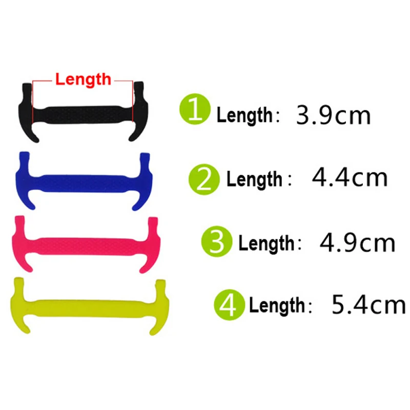 JUP 1 Set/ 8 Roots Unisex Men Women No Tie Shoelaces Elastic Silicone Shoes Lace for All Sports Sneakers Silicon Laces Shoelace