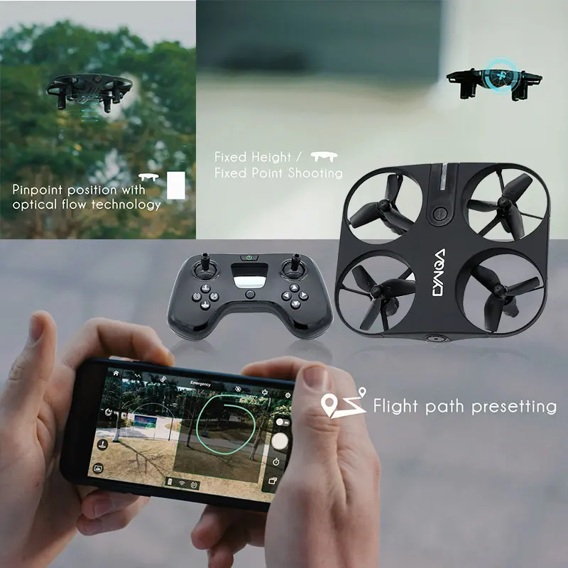 

Premium Drone 3D Flip Hover Optical Flow Localization 720P HD Camera Headless Mode A Key Landing Quadcopter