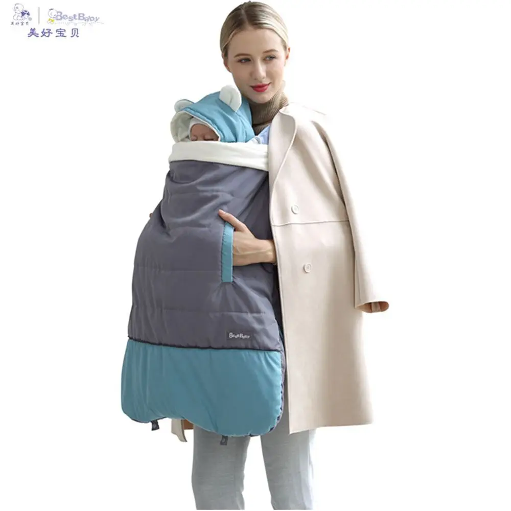 Best baby Winter Baby Carrier Cloak Warm Cape Stroller