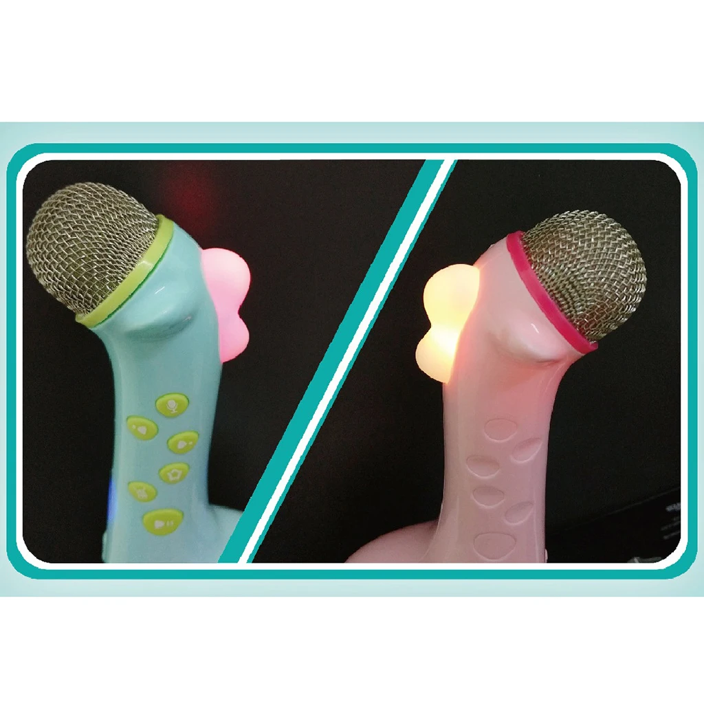 Cute Handheld Wireless Bluetooth Karaoke Microphone For Kids Toddler Birthday Party Singing