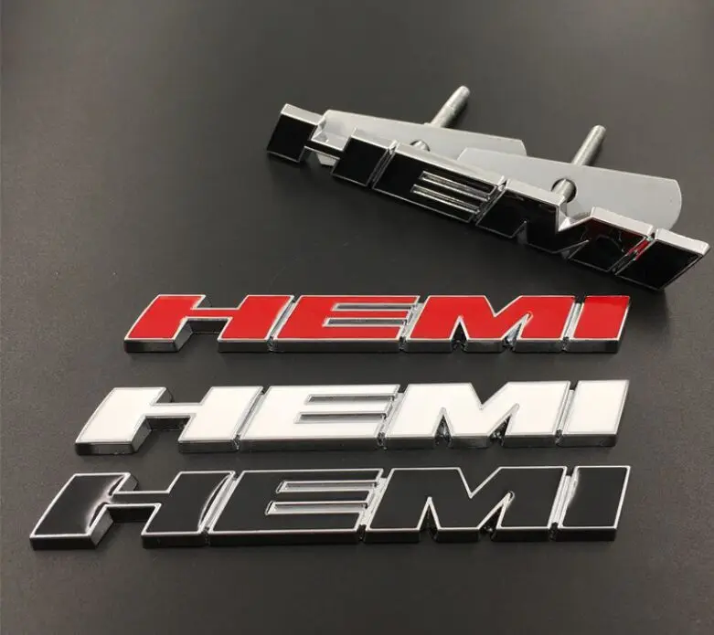 

Car Decoration Metal Grille Badge Emblem HEMI Sticker For Dodge RAM Caliber Avenger Jeep Cherokee Wrangler Chrysler Voyager 300c