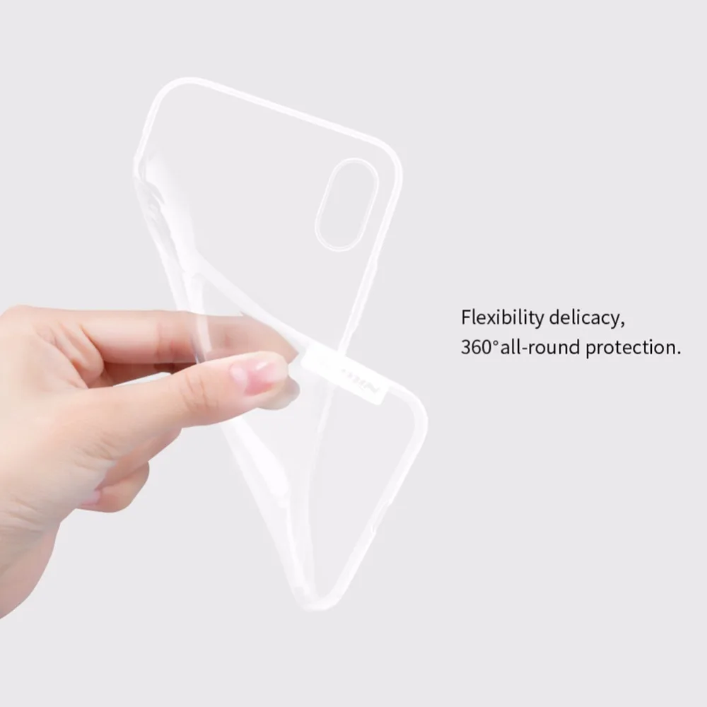 Nillkin Nature Transparent Clear Soft silicon TPU Protector cover for iphone X case cover 5.8'' for iphone x case for iphone x