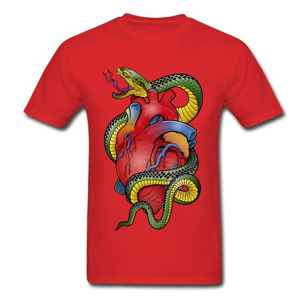 Snake and heart_red
