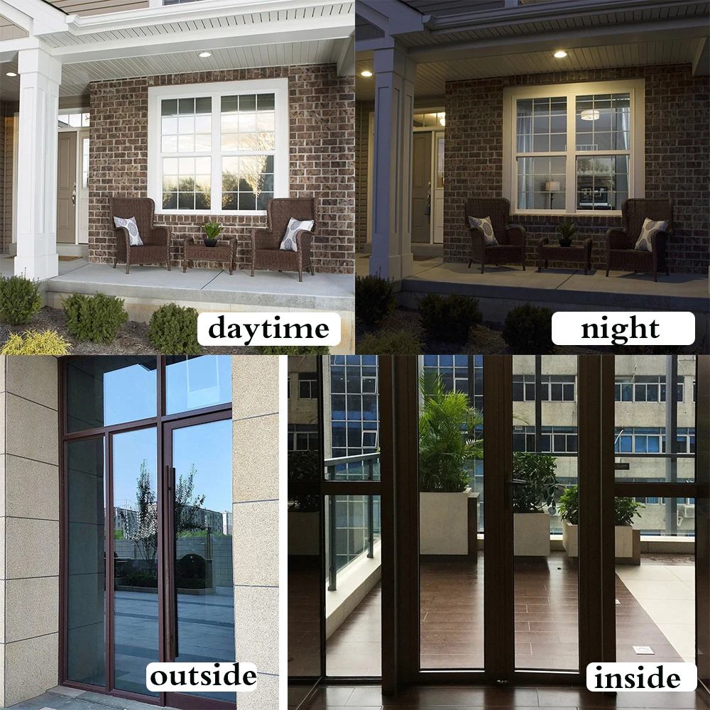 90 по 500 см черная и серебряная оконная пленка одностороннее зеркало оттенок низкоотражающий солнцезащитный блокирующий окно конфиденциальности оттенок контроль тепла для дома