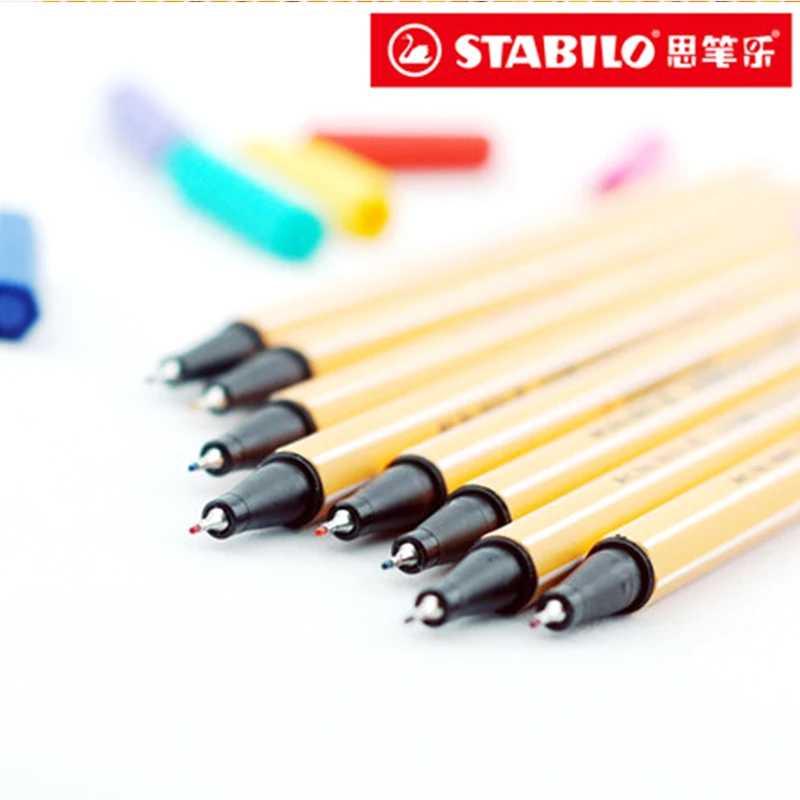 5 шт./лот немецкая Stabilo волокно цветная гелевая ручка комплект Stabilo Лебедь 88 волокно ручки, кавайные канцелярские принадлежности офисные школьные принадлежности papelaria