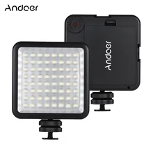 Andoer 64 LED na aparat lampa wideo przenośny Mini zdjęcie lampa studyjna dla Canon Nikon Sony Olympus Neewer Godox światła