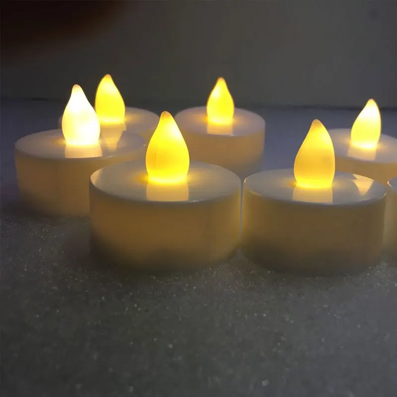 24pcs Amber Flicker Votive Candle Battery Operated Led Tea Light 24pcs Amber Flicker Votive Candle Battery Operated Led Tea Light Ed Kaars Candela For Holder
