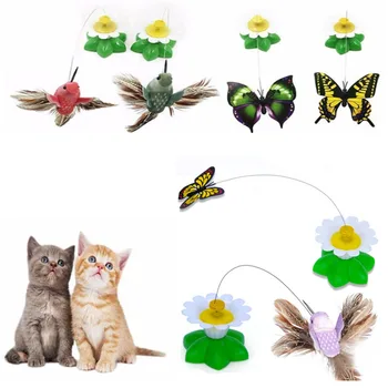

Electric Rotating Colorful Butterfly Funny Toys Bird Toy For Intelligence Trainning Play Trick Toy