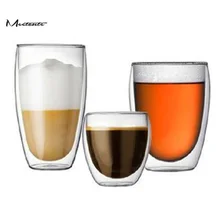 Meetcute, двухслойная настенная чашка, прозрачная стеклянная чашка для пива, чая, стеклянная кружка для кофе, молока, термостойкая чашка, прозрачная посуда для напитков