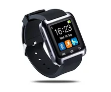 Digital-uhr Drahtlose Bluetooth Smart Uhr U8 Sport Pedometer Erinnerung Freisprecheinrichtung Smartwatch U80 Handgelenk Band für Android-Handy