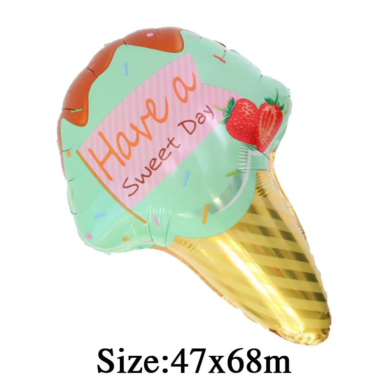 MEIDDING-1pcs Детские воздушные шары для вечеринки в честь Дня Рождения пончики леденец/Пицца/мороженое вечерние шары для крещения - Цвет: 12