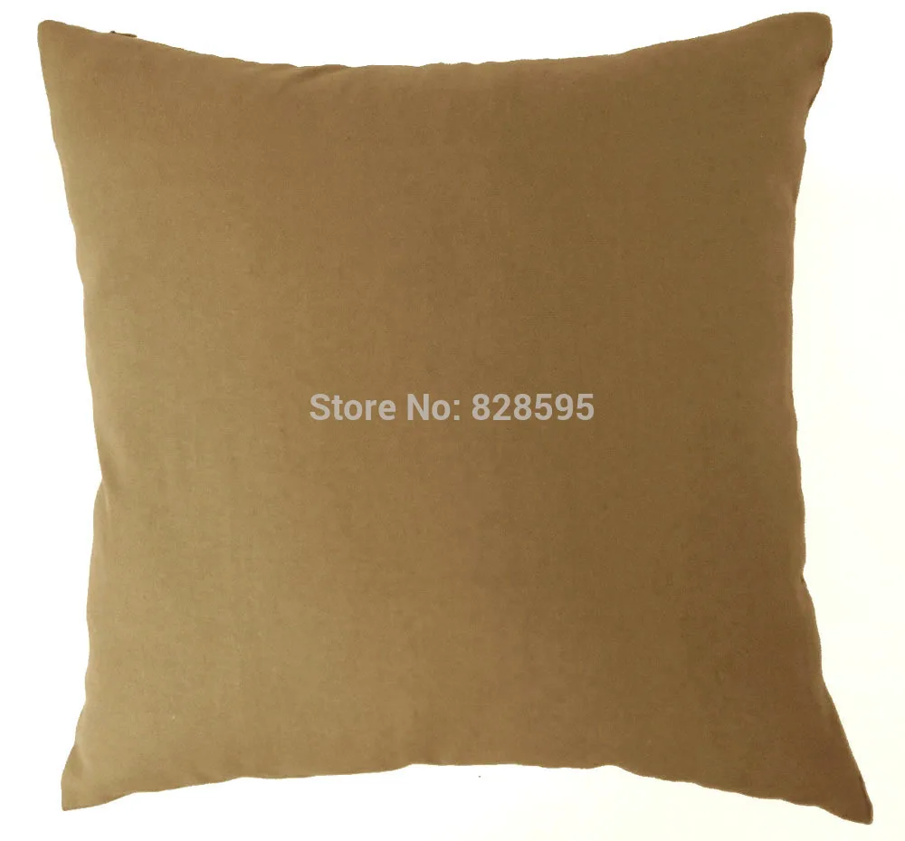 

EA202 - 16 x 16" INCH / 40 x 40CM Plain Deep golden olive Cotton Canvas Cushion Cover Pillow Case (1pcs)