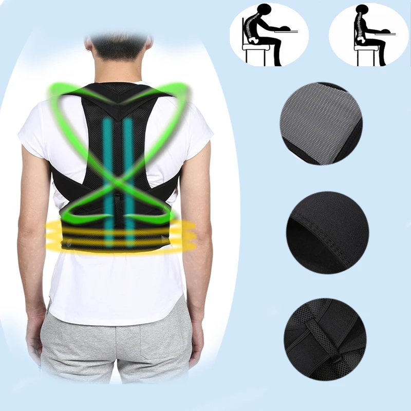

Men Women Posture Corrector For Back Clavicle Spine Back Shoulder Lumbar Support Corset Correction Posture orthopedic belt MR414