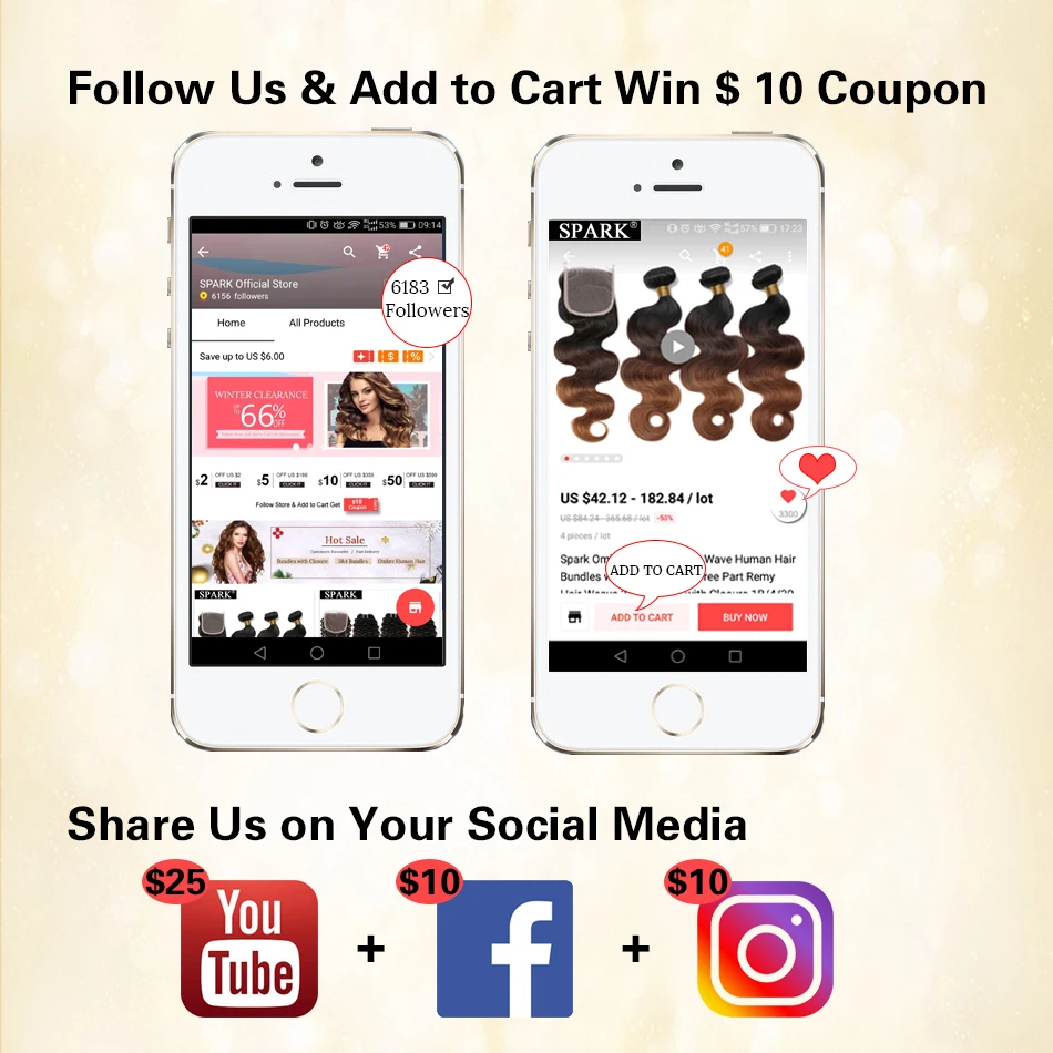 Spark Brazilian Loose Deep Wave Hair Bundles Deal T1B/4/30 Ombre Hair Weave 100% Remy Human Hair Extensions Can Buy 3/4 Bundles Spark Brazilian Loose Deep Wave Hair Bundles Deal T1B/4/30 Ombre Hair Weave 100% Remy Human Hair Extensions Can Buy 3/4 Bundles