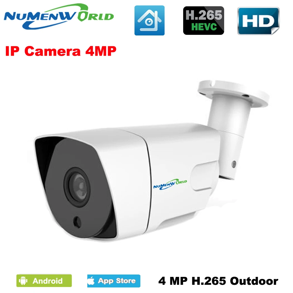 XMEYE Security High Resolution H.265 IP Camera 4MP Indoor/Outdoor CCTV