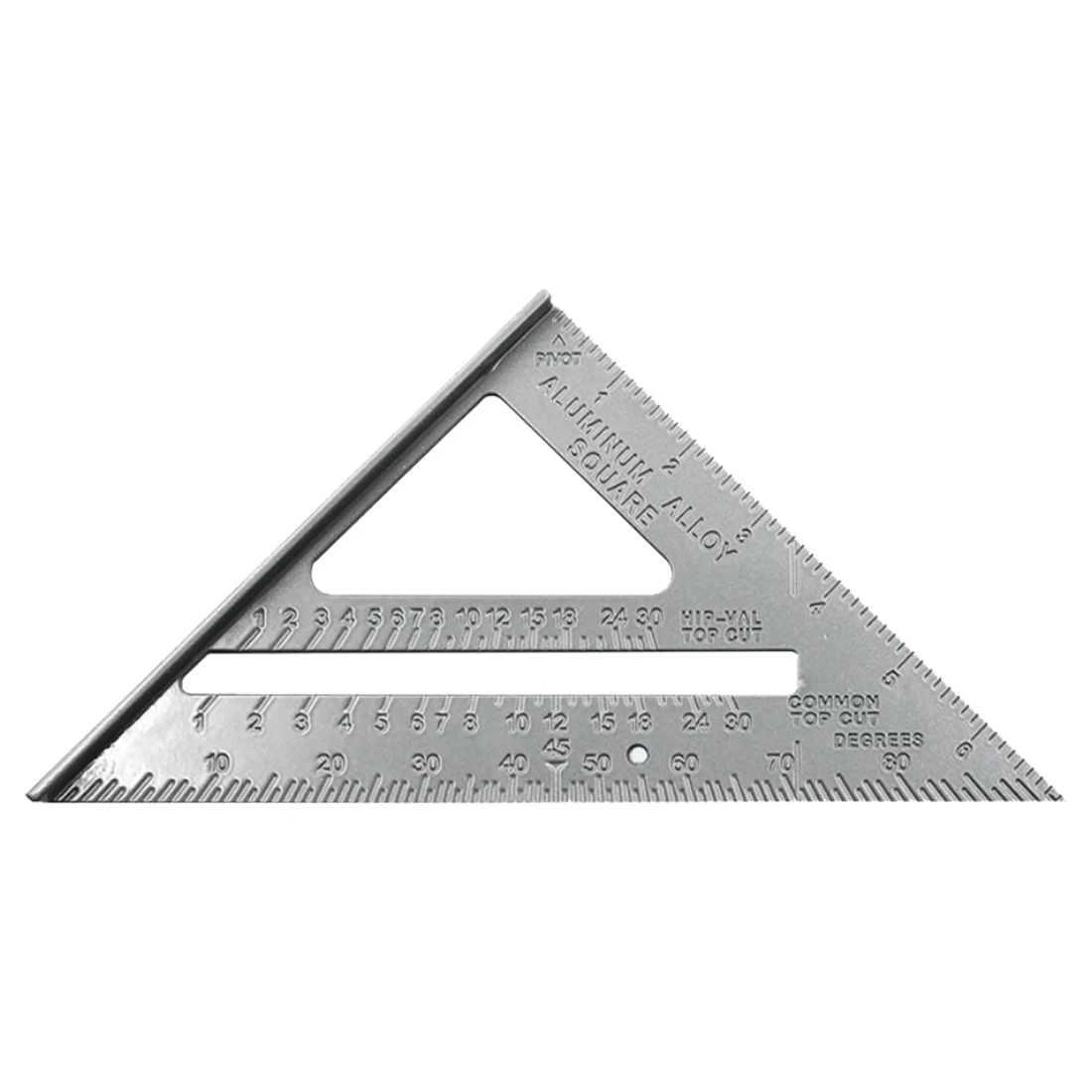 Measuring Layout Tool 90 degree 7inch Aluminum Speed Square Triangle Angle Protractor Measuring Tool Multi-function Protract