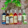 2022 New Women/Men's Fashion Handmade Resin Wine Bottle Key Chains Key Rings Alloy Charms Gifts Wholesale ► Photo 1/6