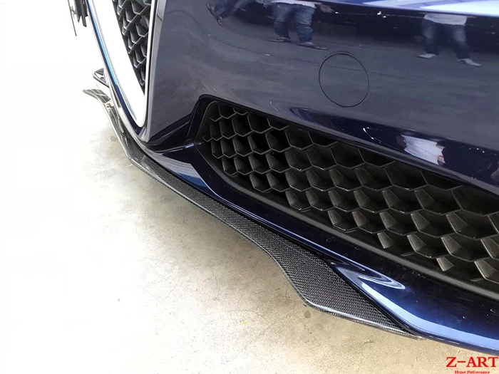 Z-ART юбка переднего бампера из углеродного волокна для Alfa Romeo Giulia 200HP 280HP углеродного волокна спереди выставочные стенды для Alfa Romeo Giulia