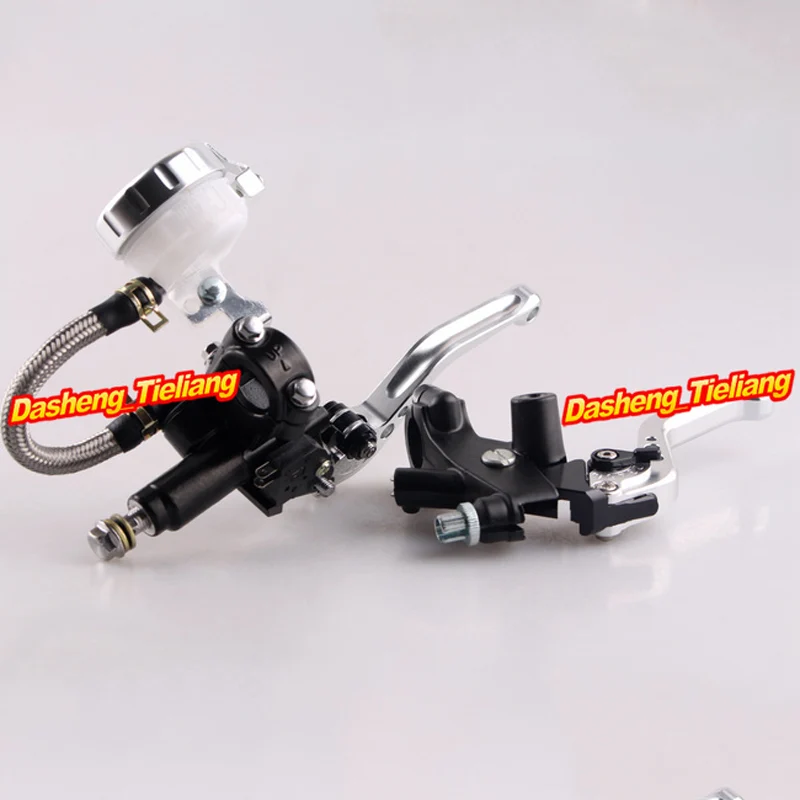 Universal 7/8" 22mm Front Master Cylinder Brake Clutch Levers For Sport Street Bike Silver High Quality