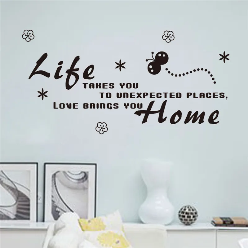 Zooyoo Diy Etiqueta De La Pared Cotizaciones En Esta Casa Vinilos