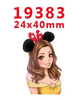 Free shipping 30 pcs cartoon character planar resin PR 19125 - Цвет: 19383