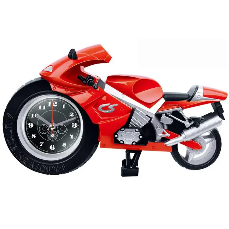 Yingelon Clocks Desk Family Decoration Alarm Clock Classic Motorcycle Mute Snooze Bedroom Action Figure New Toys For Children (7)
