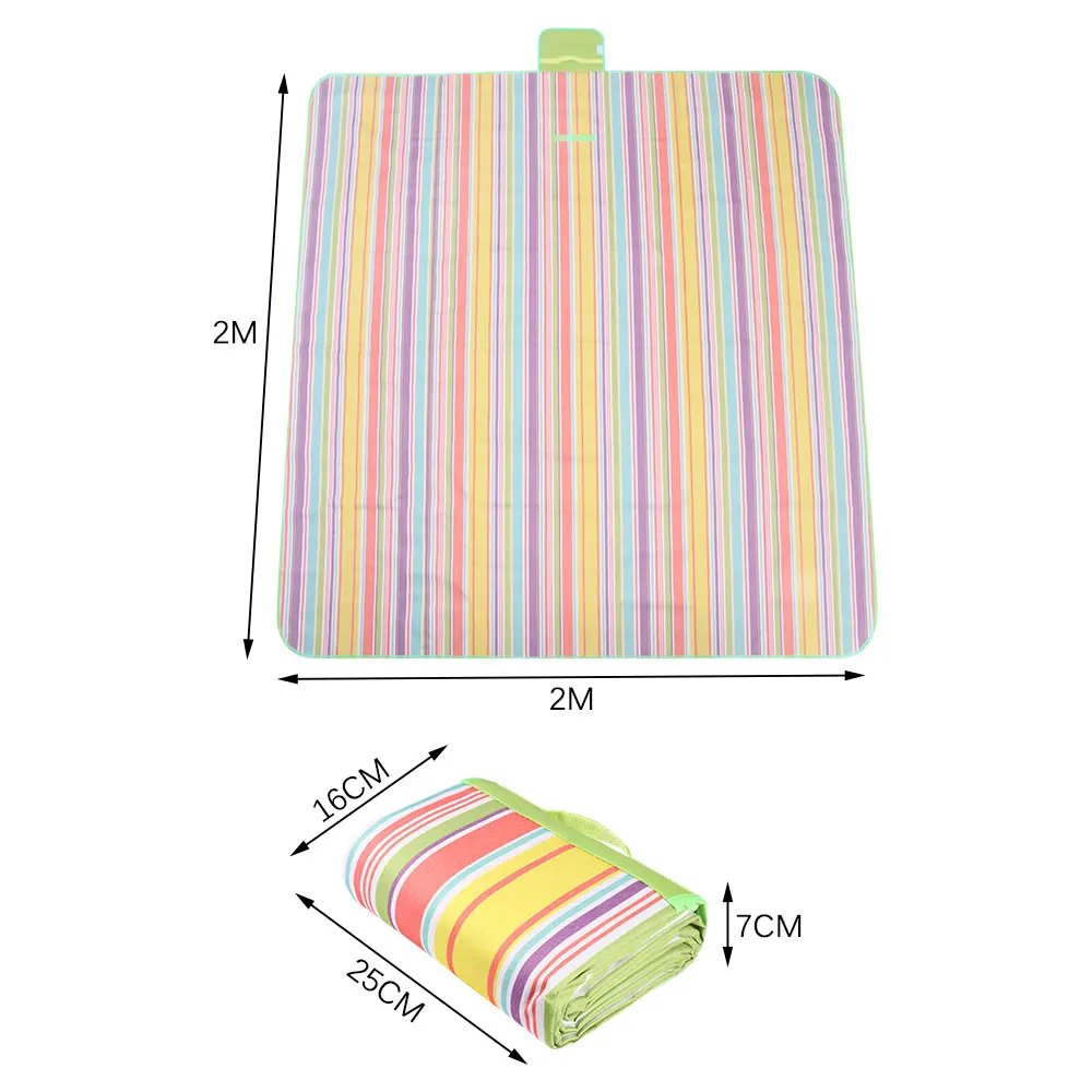 Портативная походная сумка для пляжного коврика, коврик для пикника, тканевая устойчивая прочная водонепроницаемая Складная легкая уличная площадка